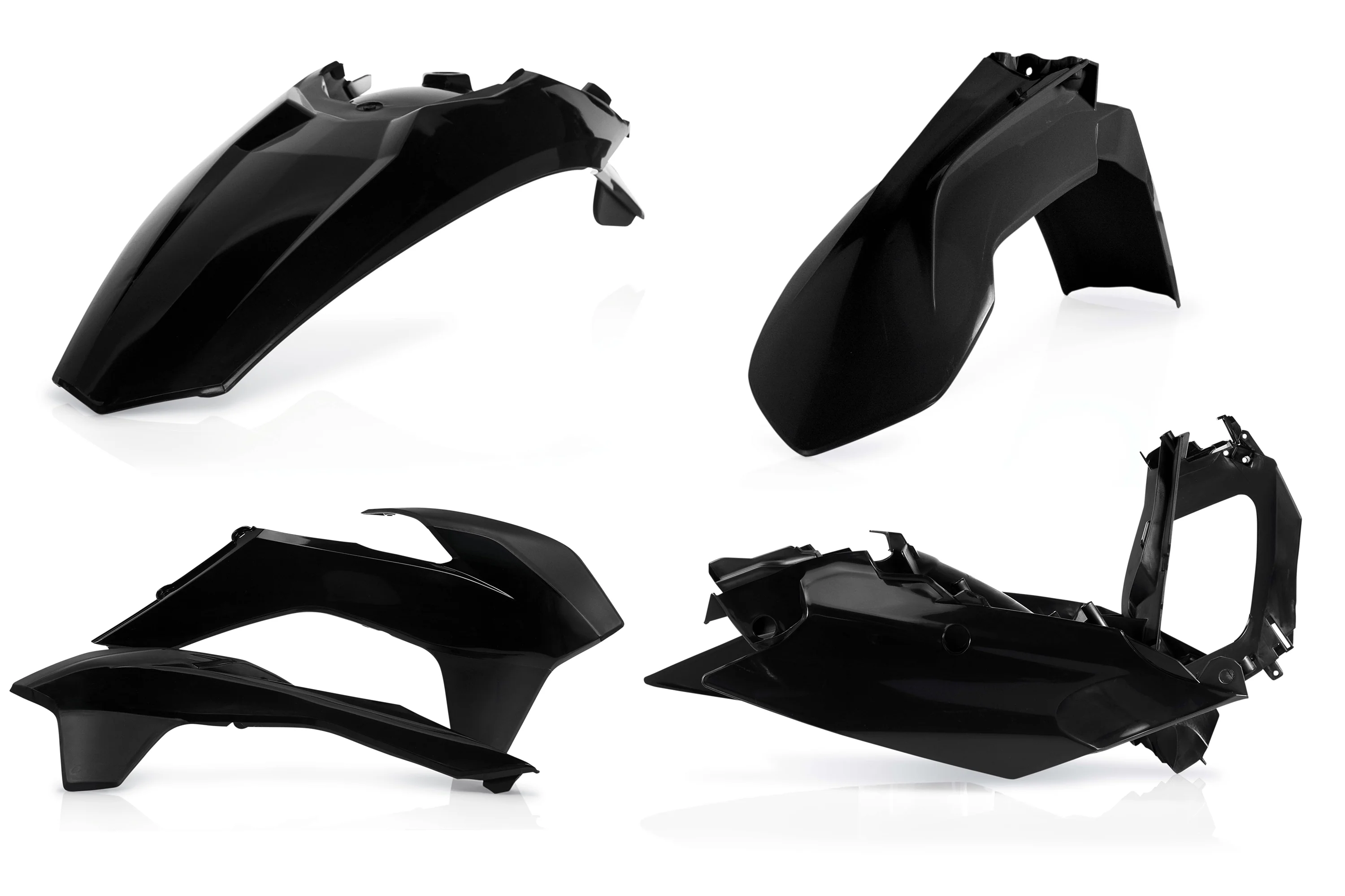 Acerbis Kawasaki Plastic Kit KX KXF - Black - Image 3