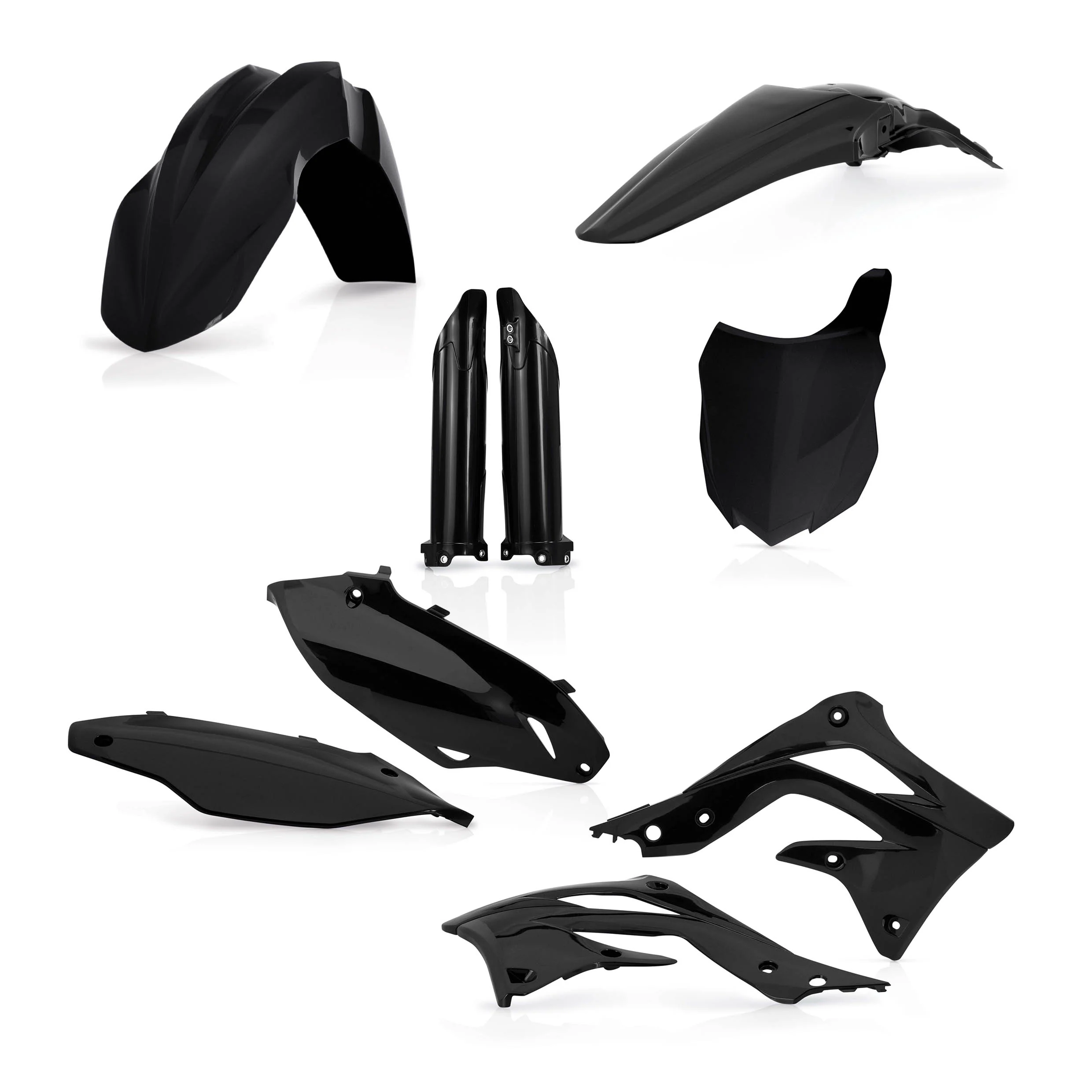 Acerbis Kawasaki Plastic Kit KX KXF - Black - Image 5