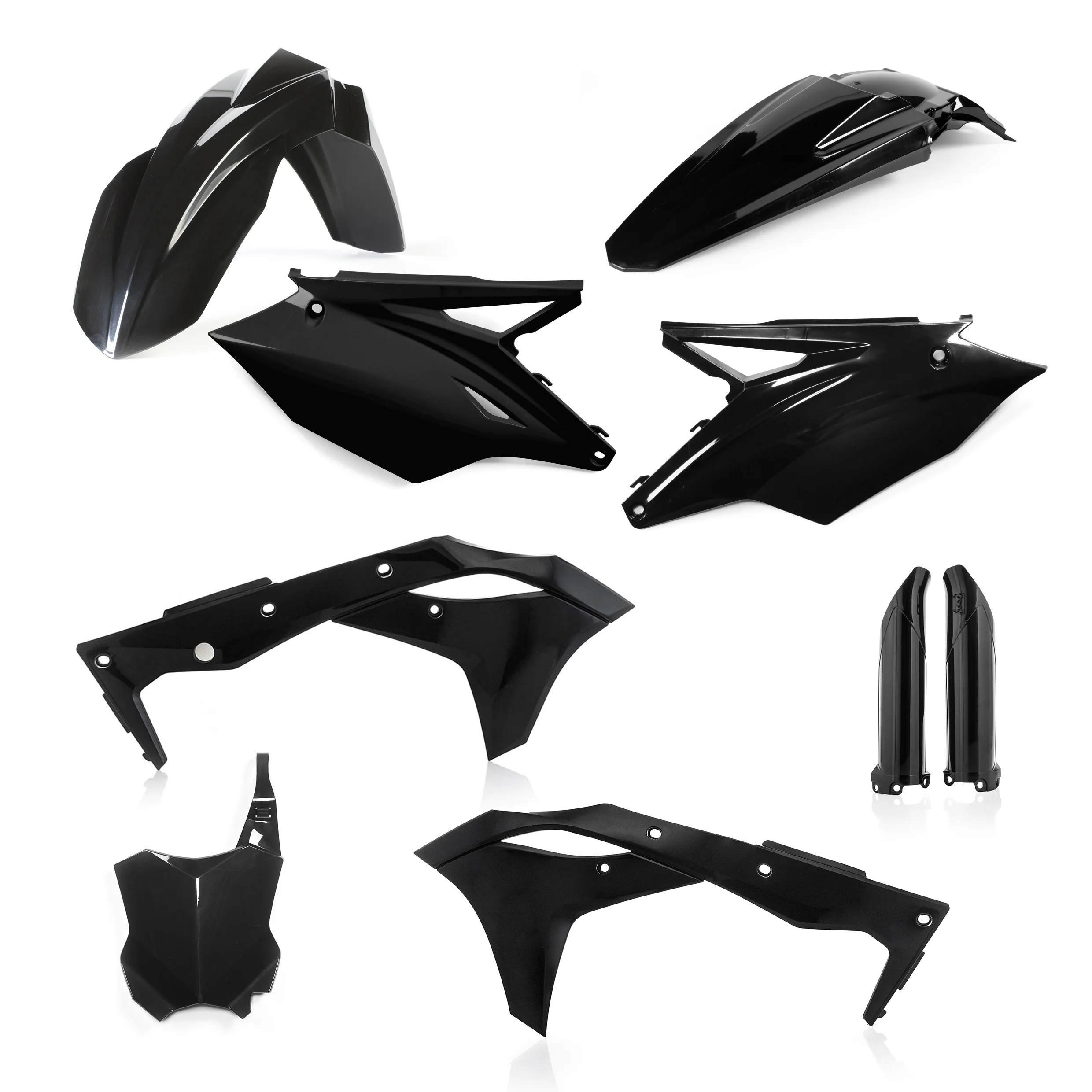 Acerbis Kawasaki Plastic Kit KX KXF - Black - Image 6