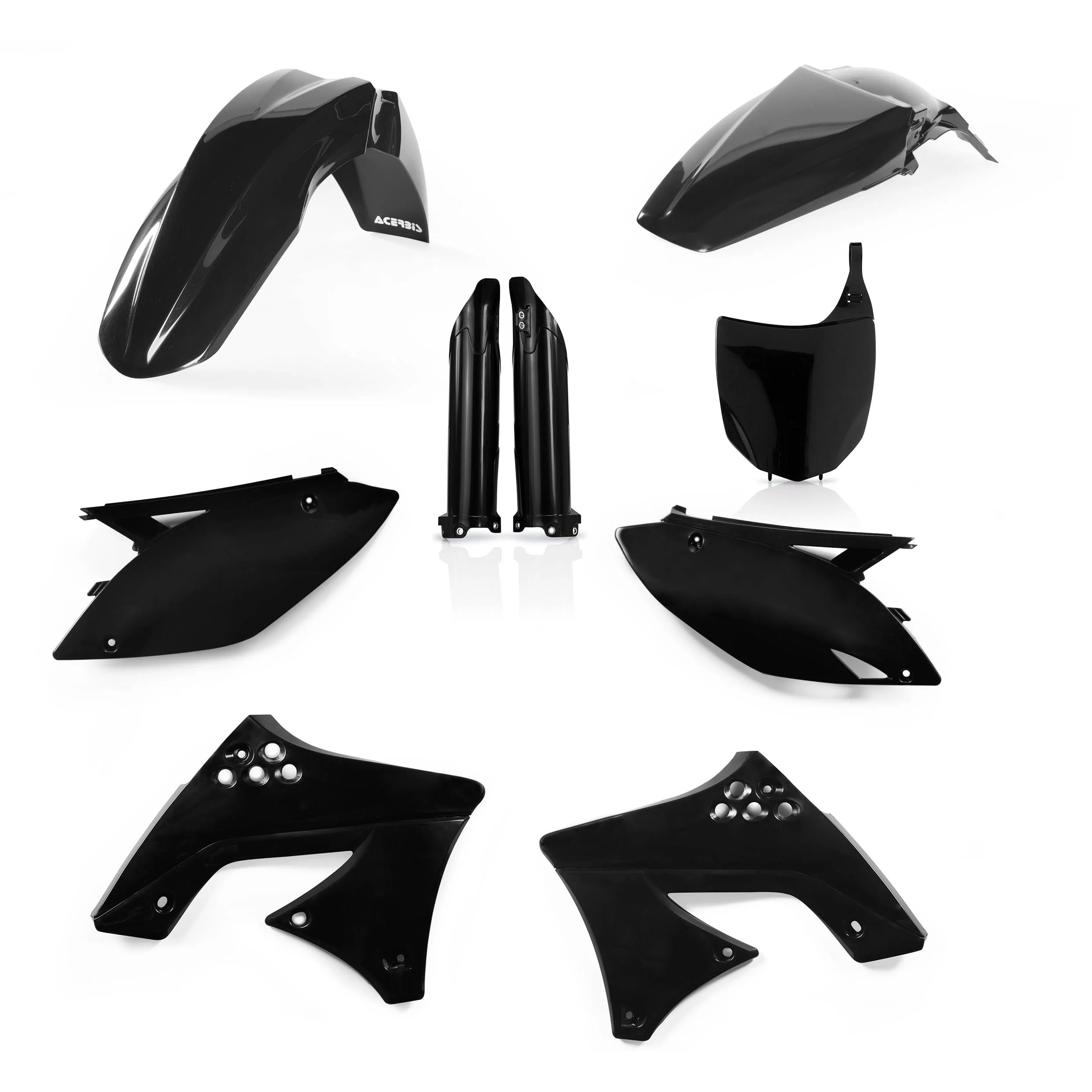 Acerbis Kawasaki Plastic Kit KX KXF - Black - Image 8