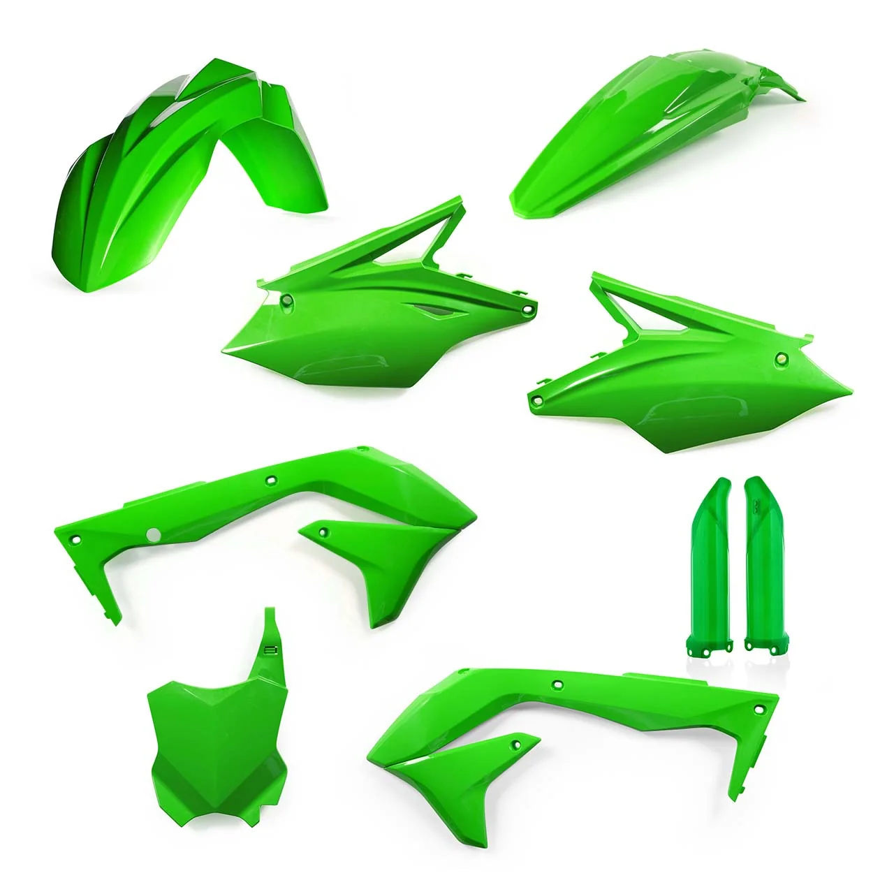 Acerbis Kawasaki Plastic Kit KX KXF - Green - Image 4