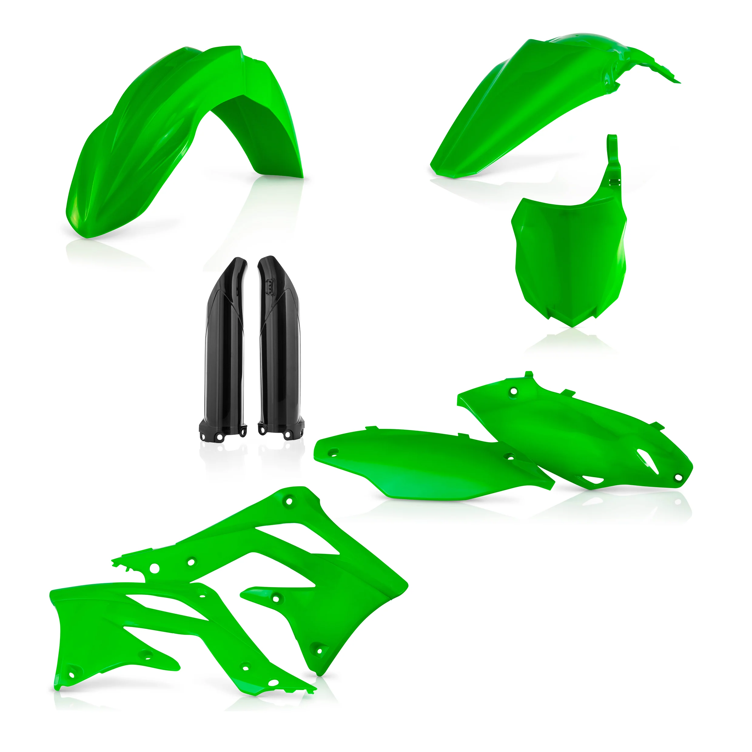 Acerbis Kawasaki Plastic Kit KX KXF - Green - Image 5