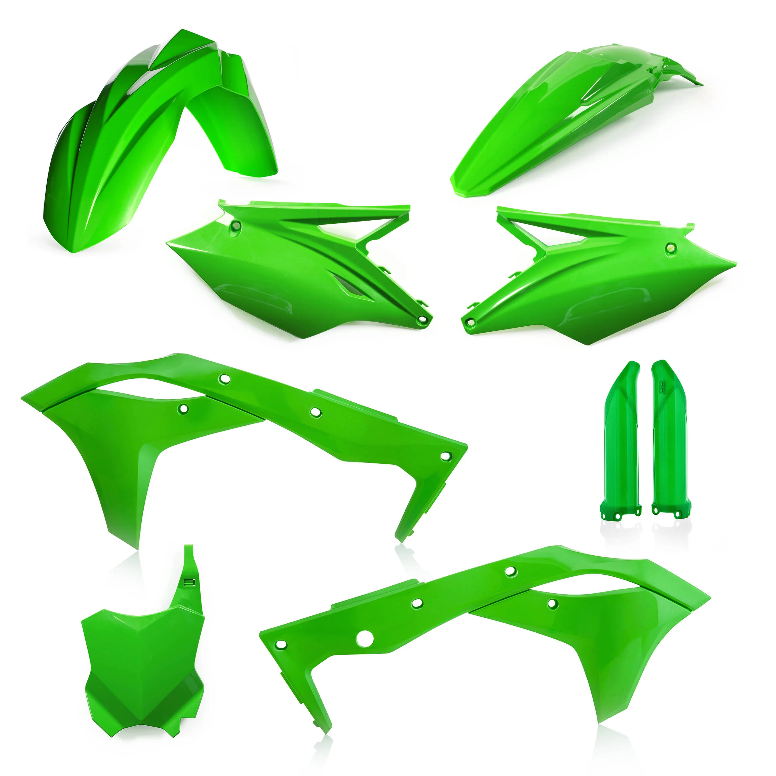 Acerbis Kawasaki Plastic Kit KX KXF - Green - Image 6