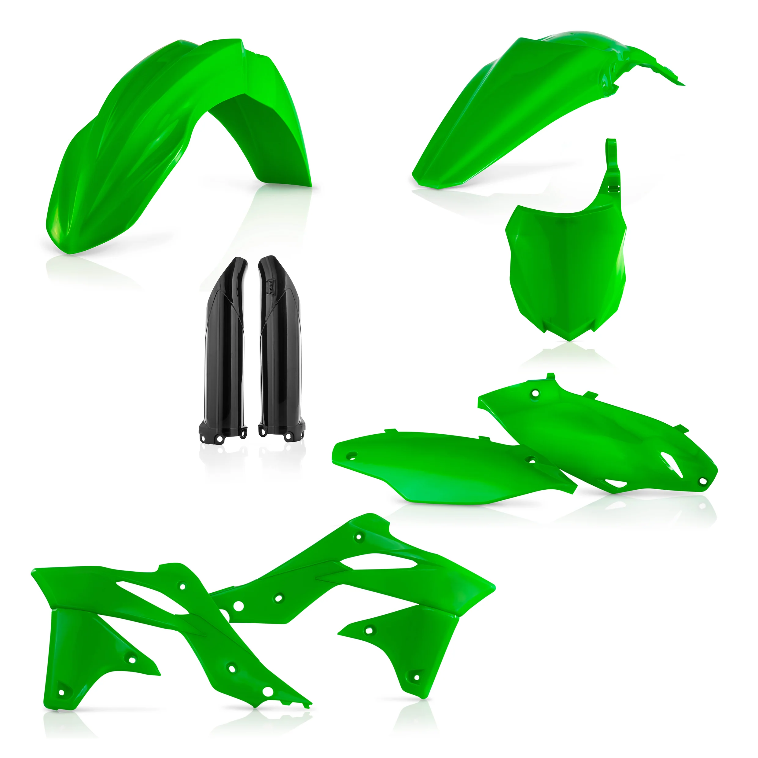 Acerbis Kawasaki Plastic Kit KX KXF - Green - Image 7