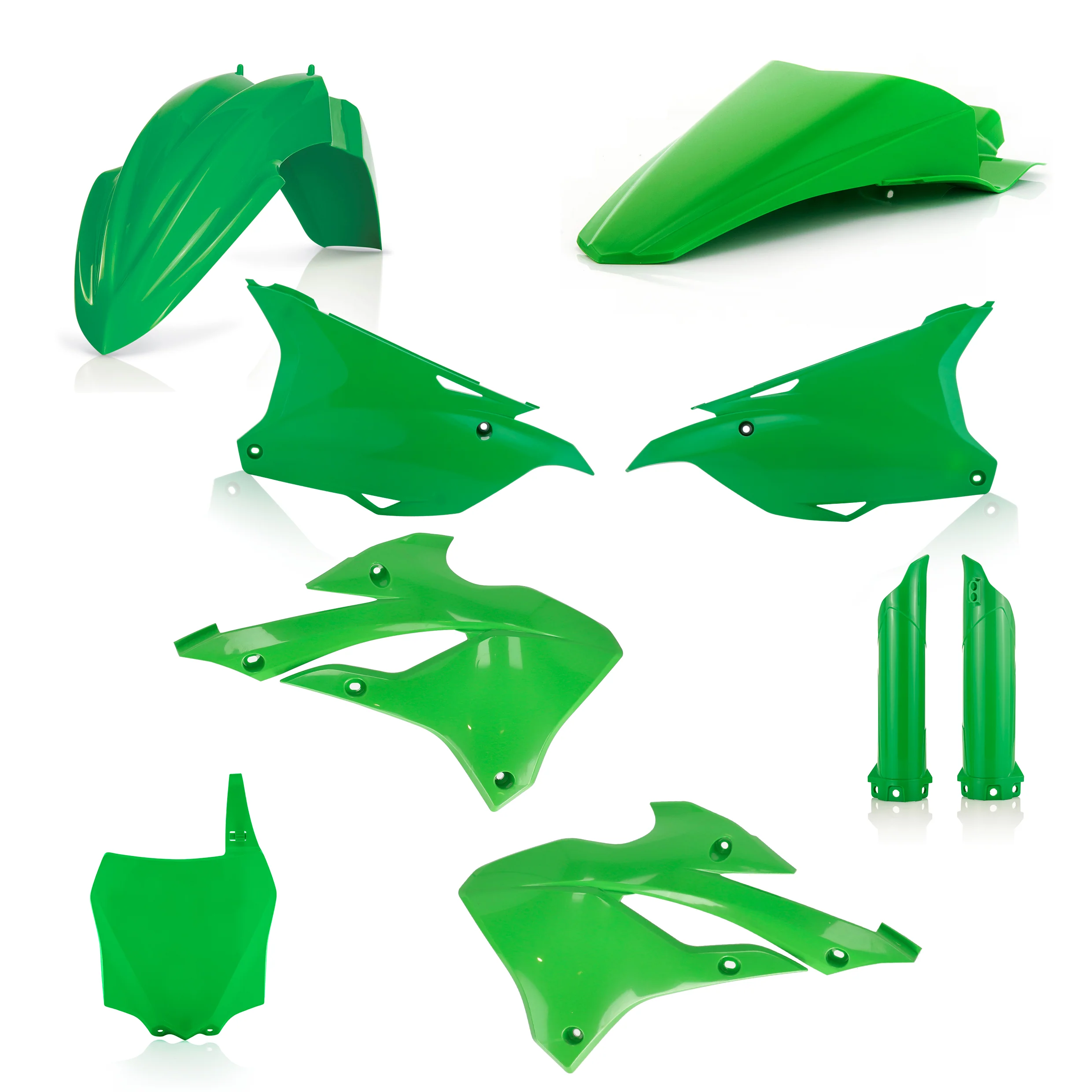 Acerbis Kawasaki Plastic Kit KX KXF - Green - Image 8