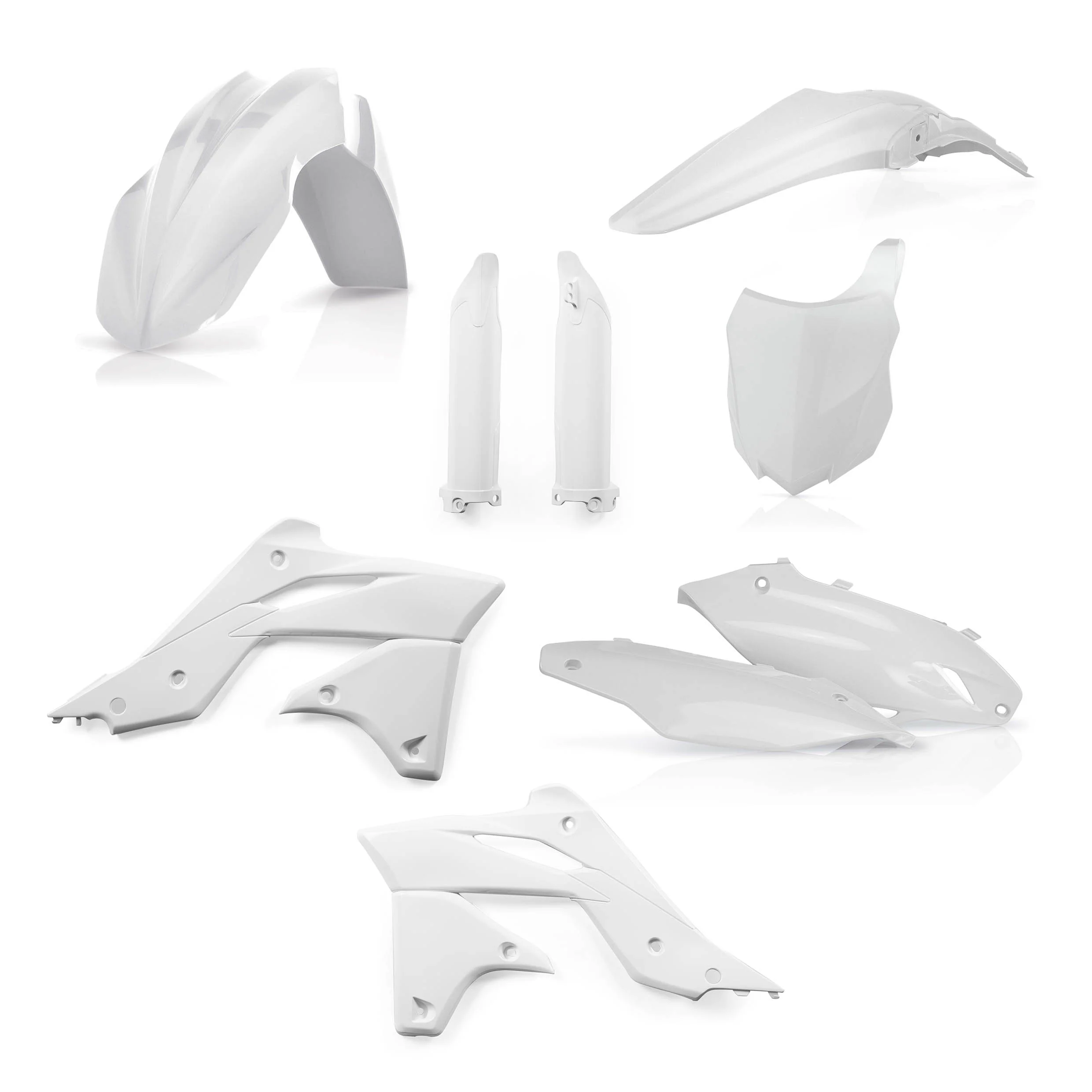 Acerbis Kawasaki Plastic Kit KX KXF - White - Image 4