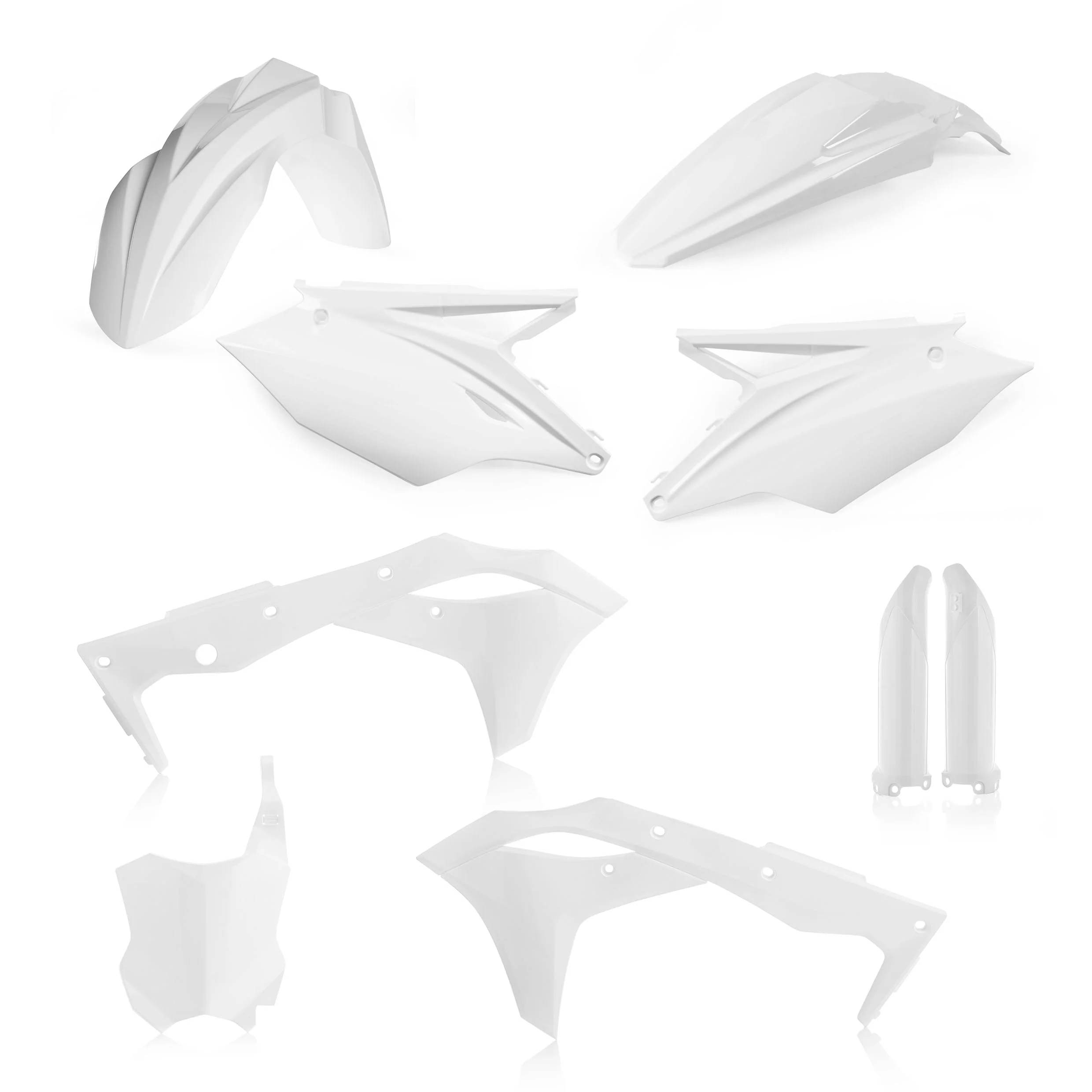 Acerbis Kawasaki Plastic Kit KX KXF - White - Image 6