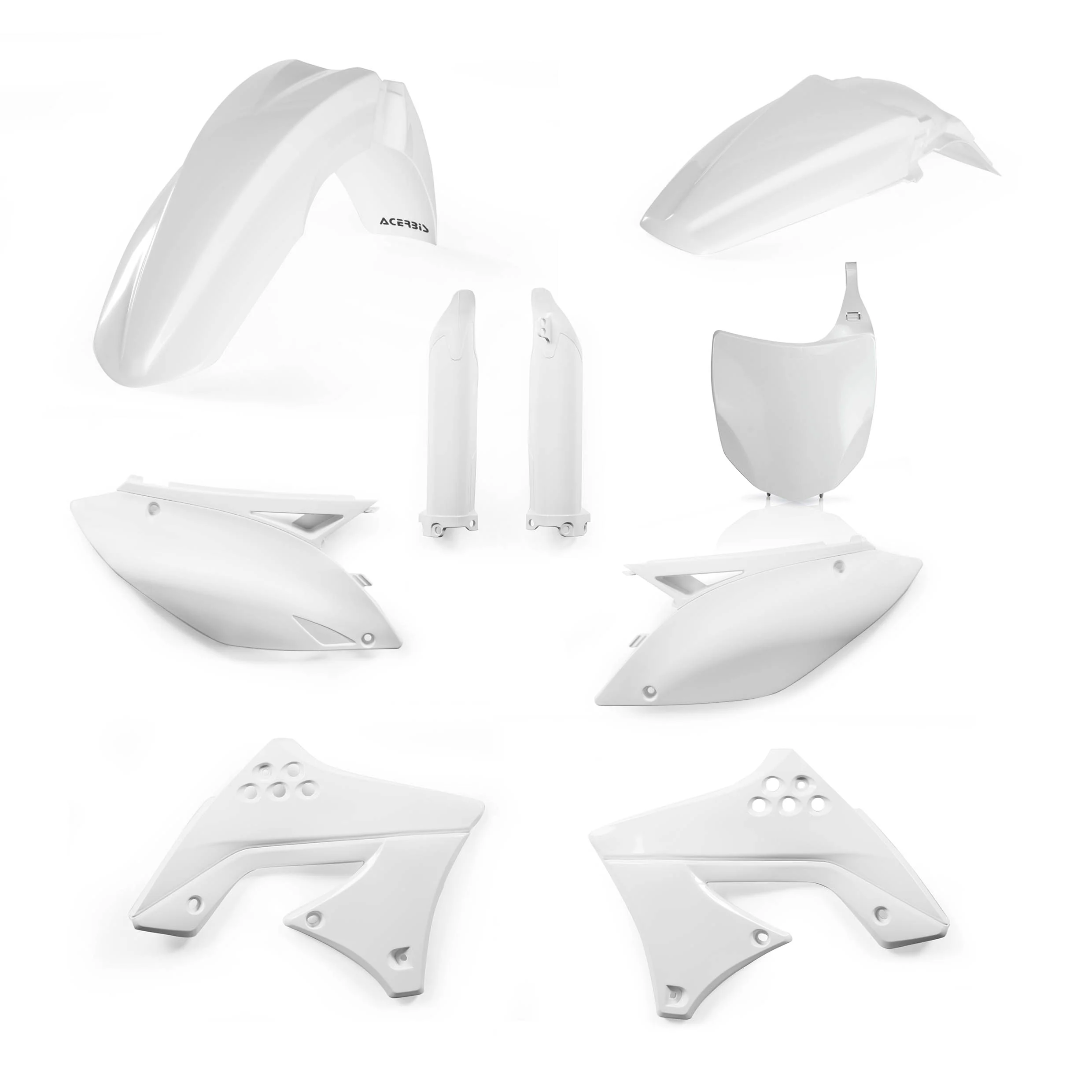 Acerbis Kawasaki Plastic Kit KX KXF - White - Image 7