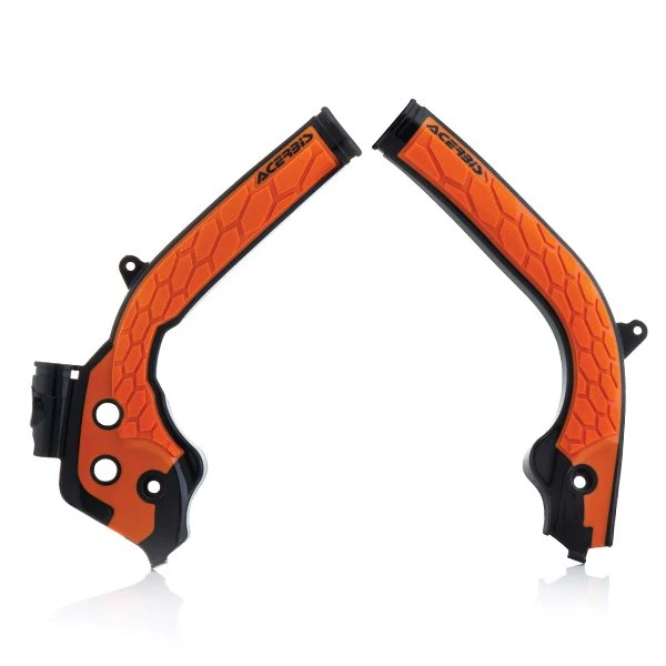 Acerbis KTM X-Grip Frame Guards - Black Orange