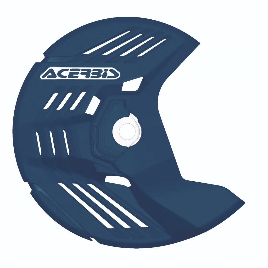 Acerbis Linear Husqvarna Blue Front Disc Protector - Axle Nut Mounted