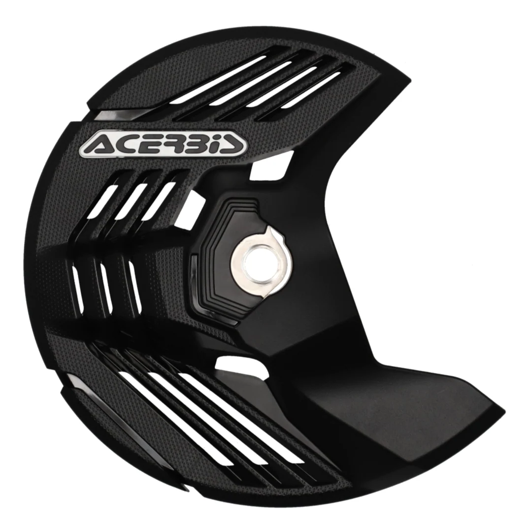 Acerbis Linear Yamaha Black Front Disc Protector - Axle Nut Mounted