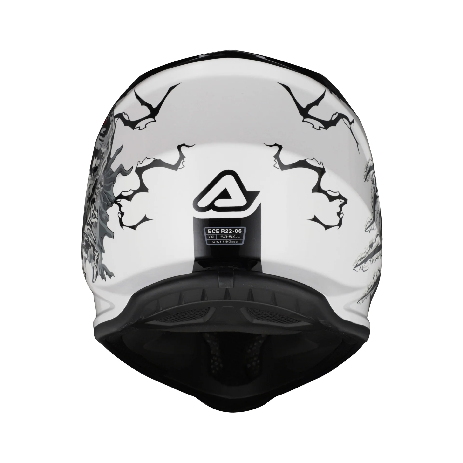 Acerbis Profile Kids Motocross Helmet - White Black - Image 6