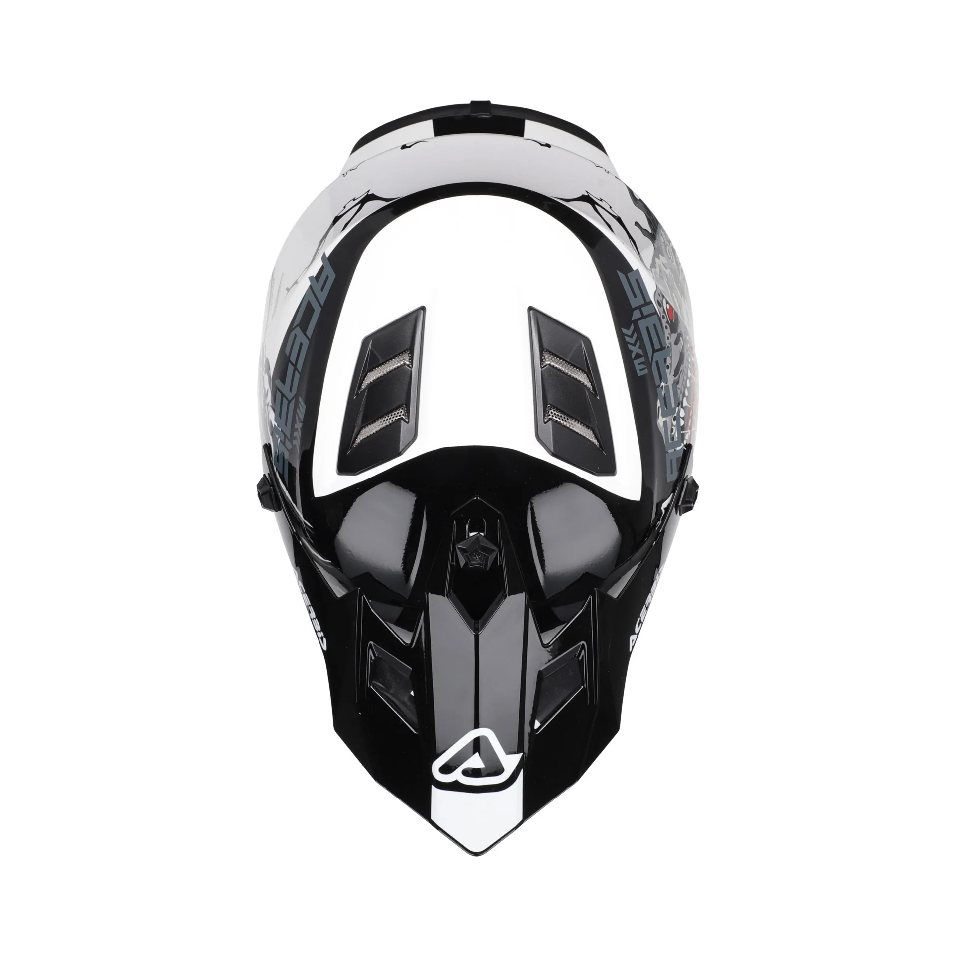 Acerbis Profile Kids Motocross Helmet - White Black - Image 7