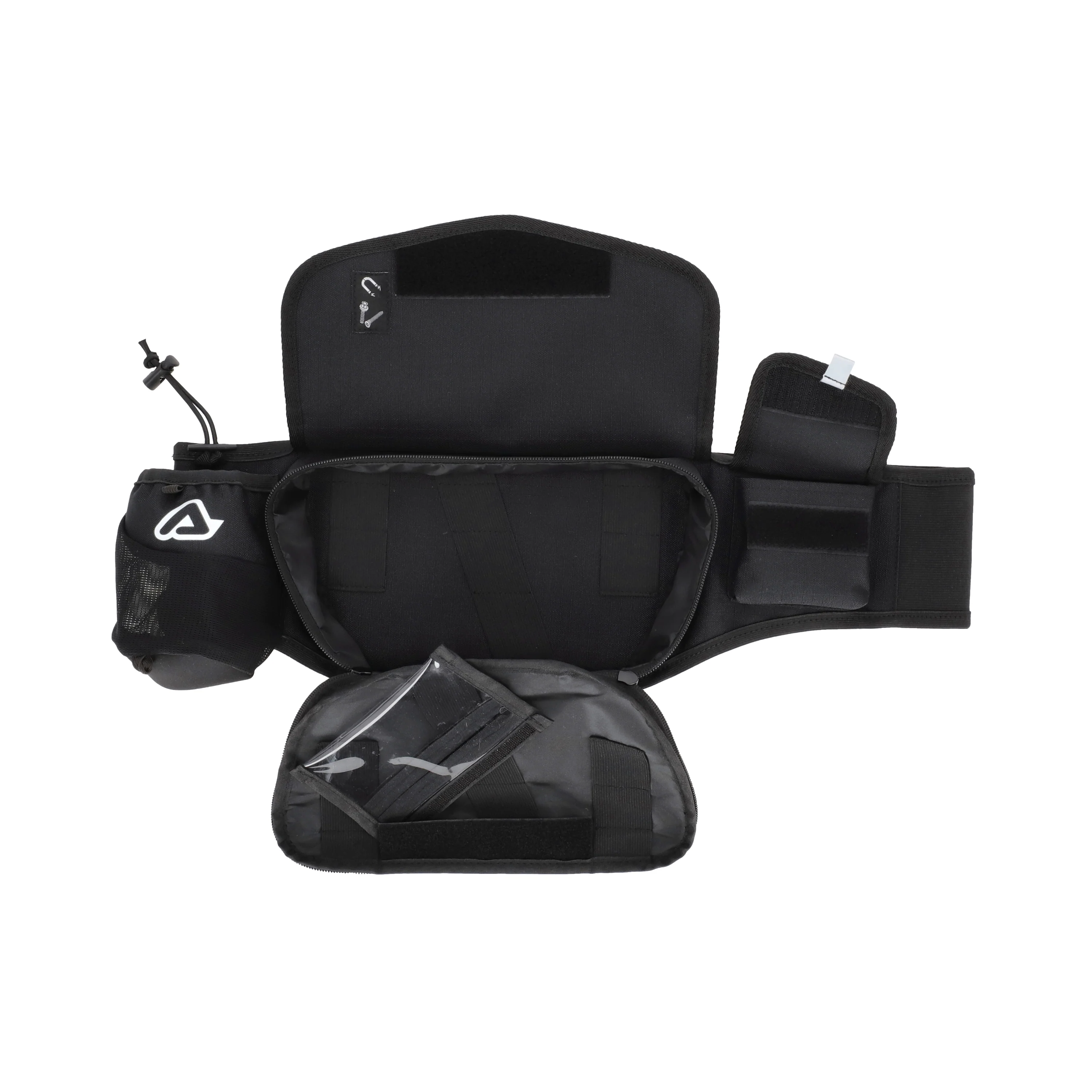 Acerbis RAM Waist pack Bum Bag 2L Black White - Image 2
