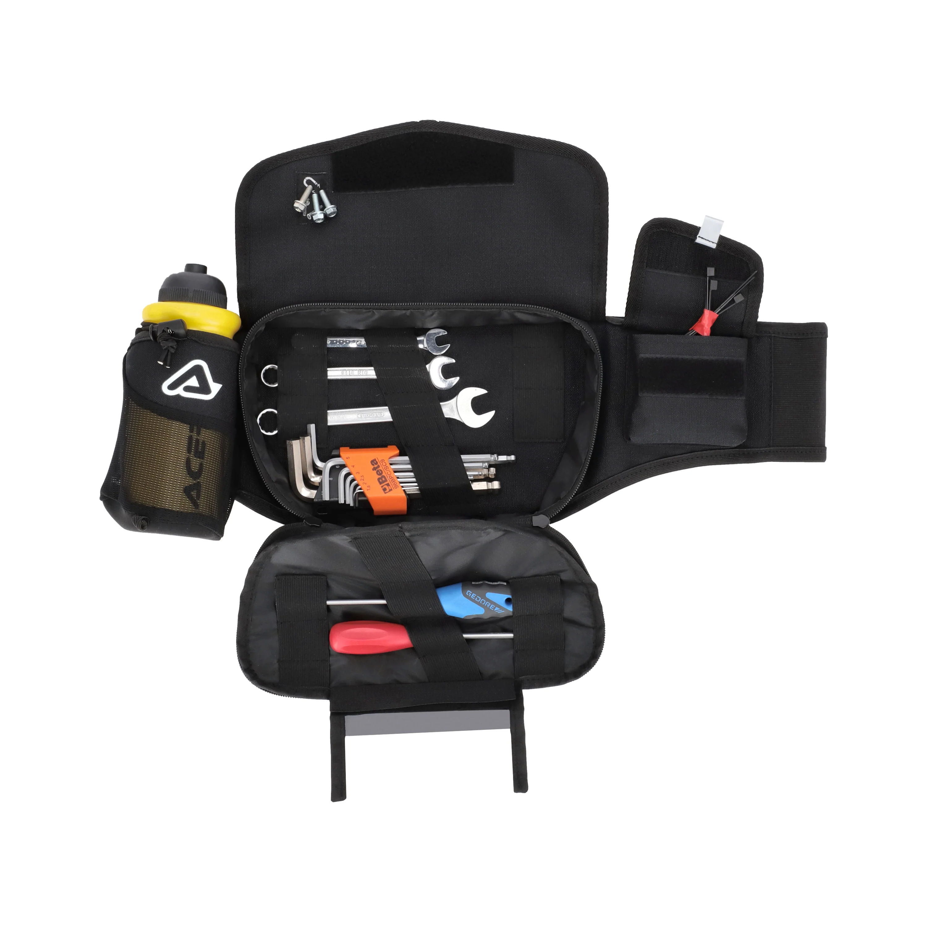 Acerbis RAM Waist pack Bum Bag 2L Black White - Image 4