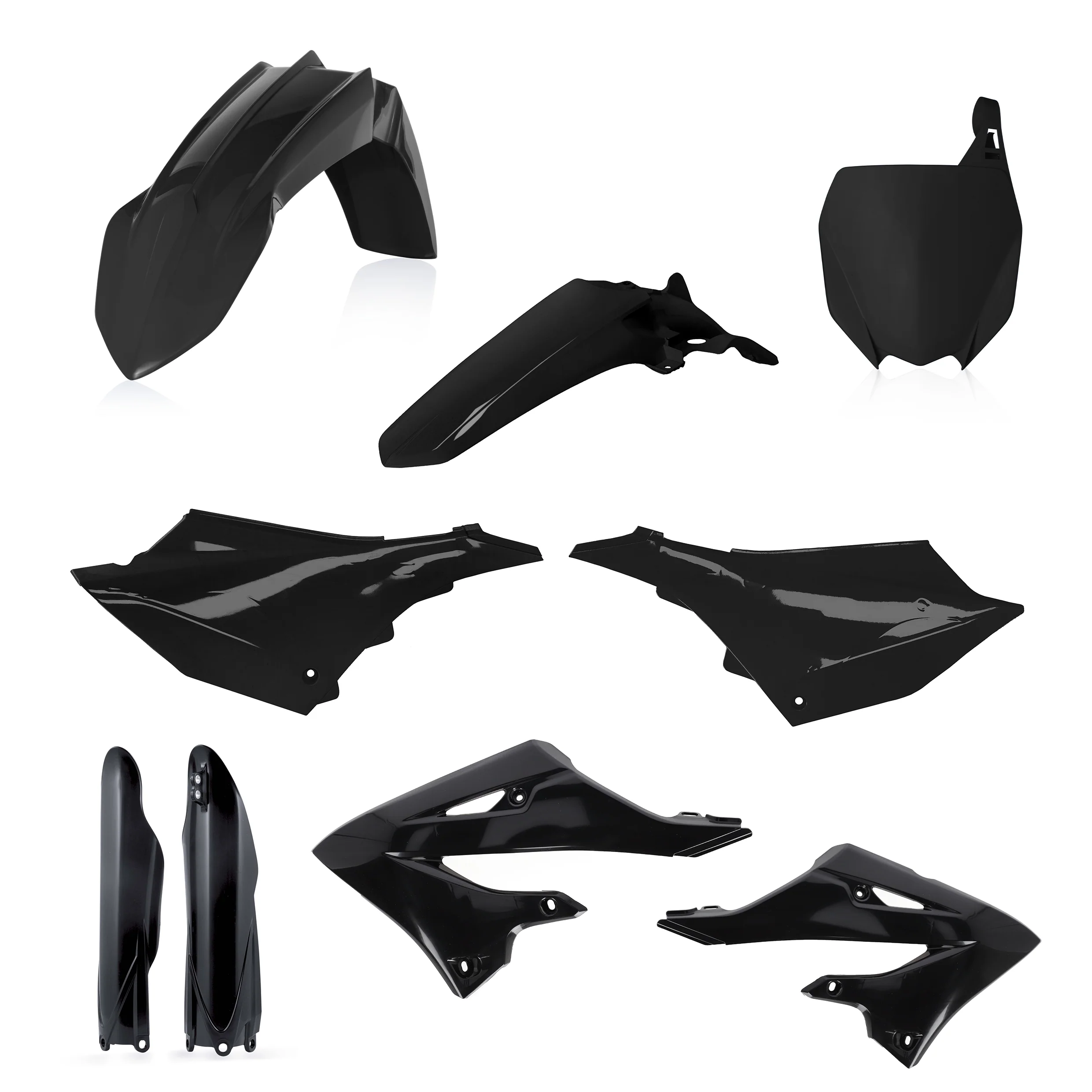 Acerbis Yamaha Plastics Kit YZ YZF - Black - Image 3