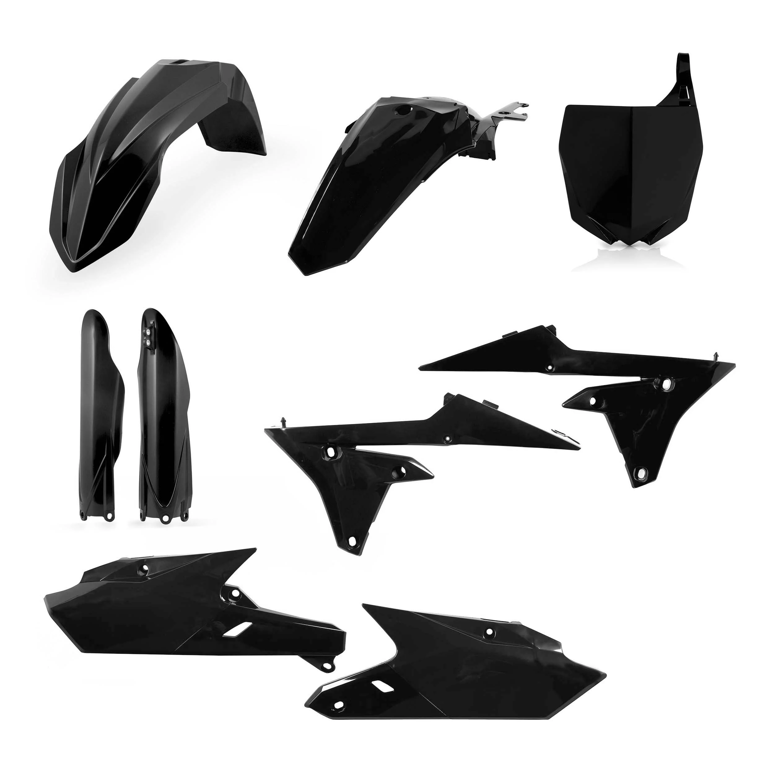 Acerbis Yamaha Plastics Kit YZ YZF - Black - Image 5