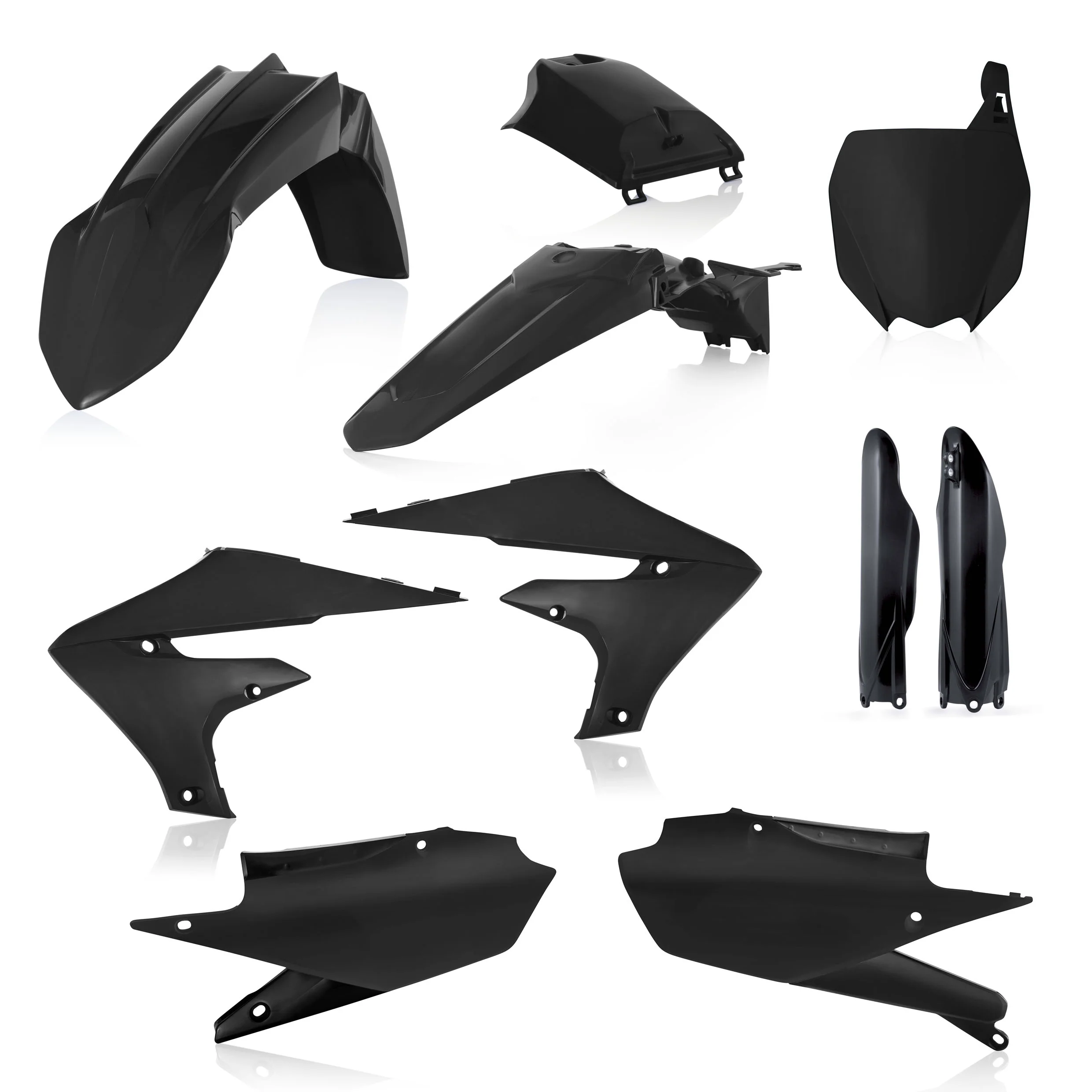 Acerbis Yamaha Plastics Kit YZ YZF - Black - Image 6