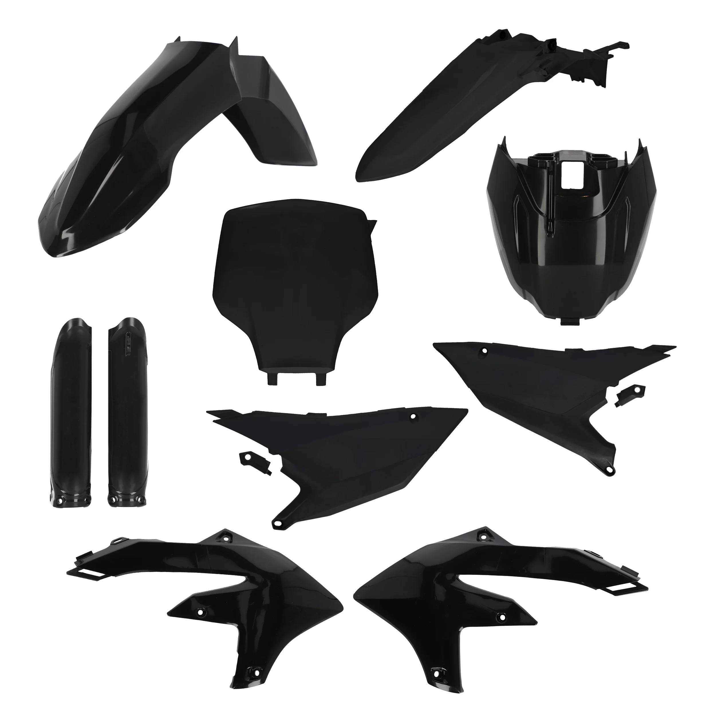 Acerbis Yamaha Plastics Kit YZ YZF - Black - Image 9