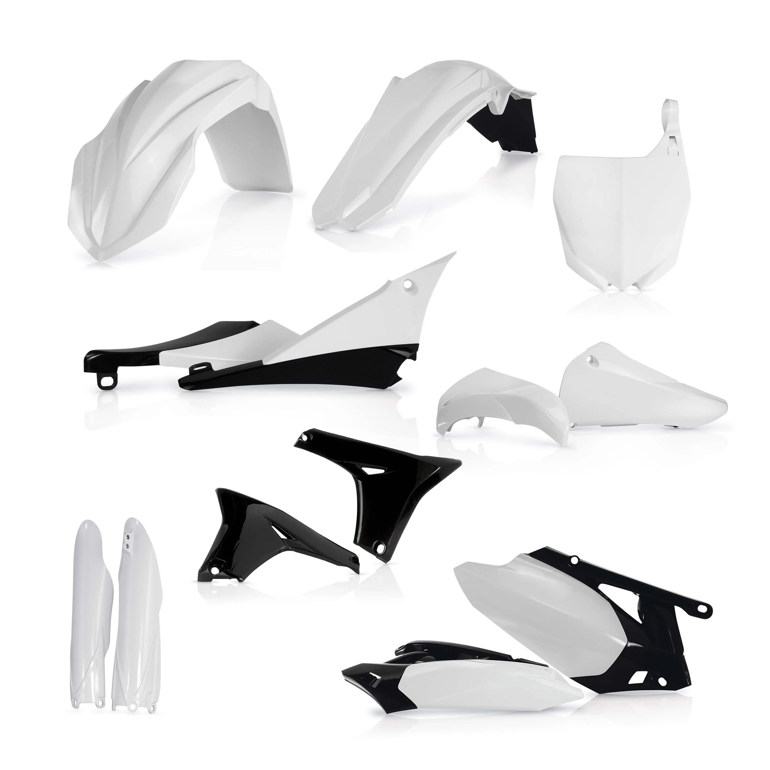 Acerbis Yamaha Plastics Kit YZ YZF - White - Image 10