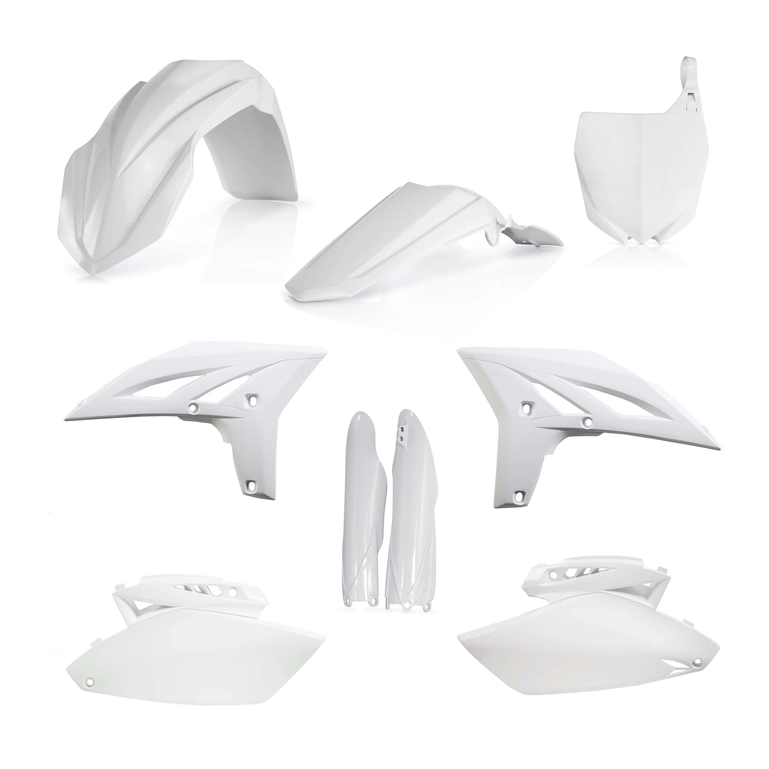 Acerbis Yamaha Plastics Kit YZ YZF - White - Image 5