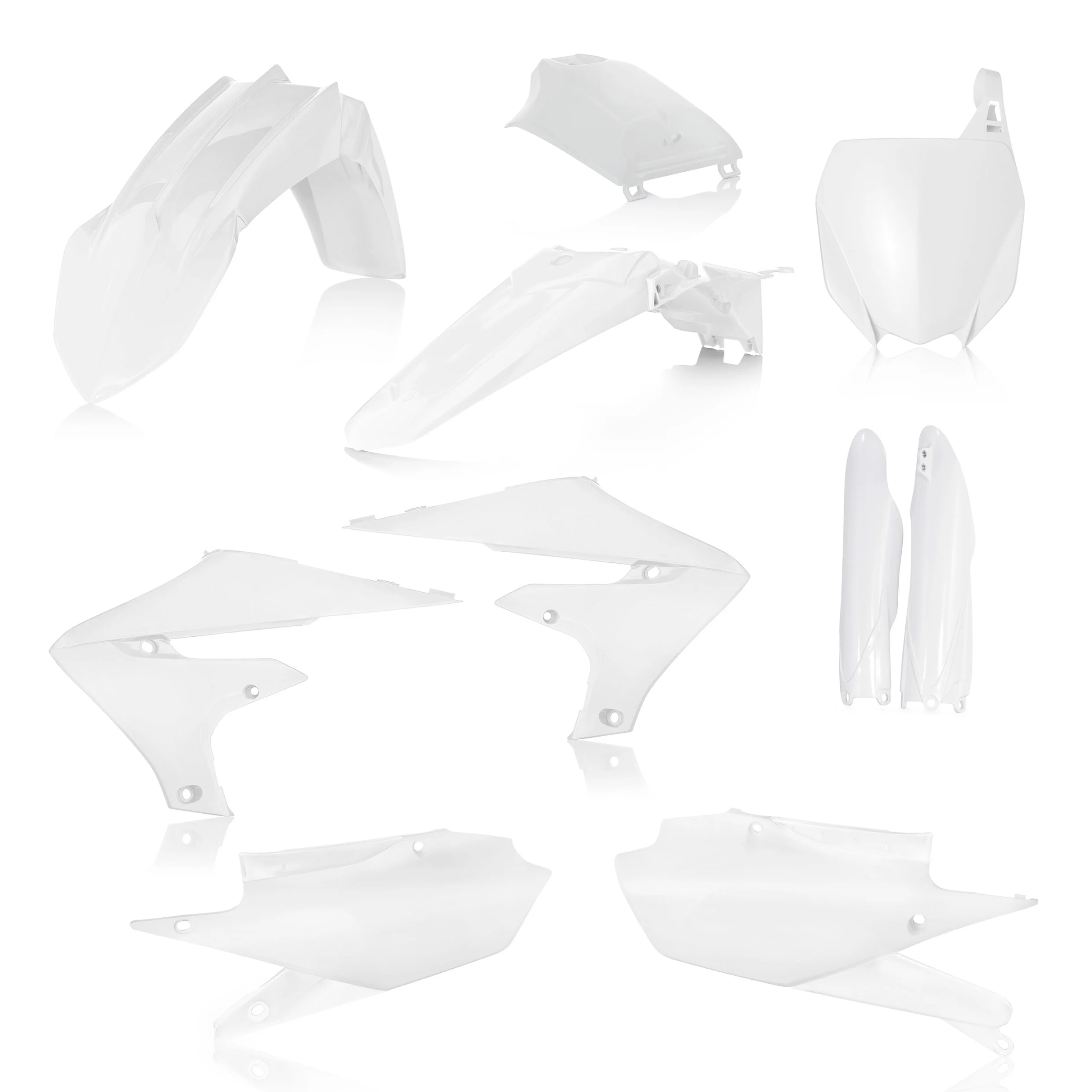 Acerbis Yamaha Plastics Kit YZ YZF - White - Image 7