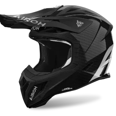 Airoh ACE 2 Full Carbon Gloss Black MX Helmet - Image 5