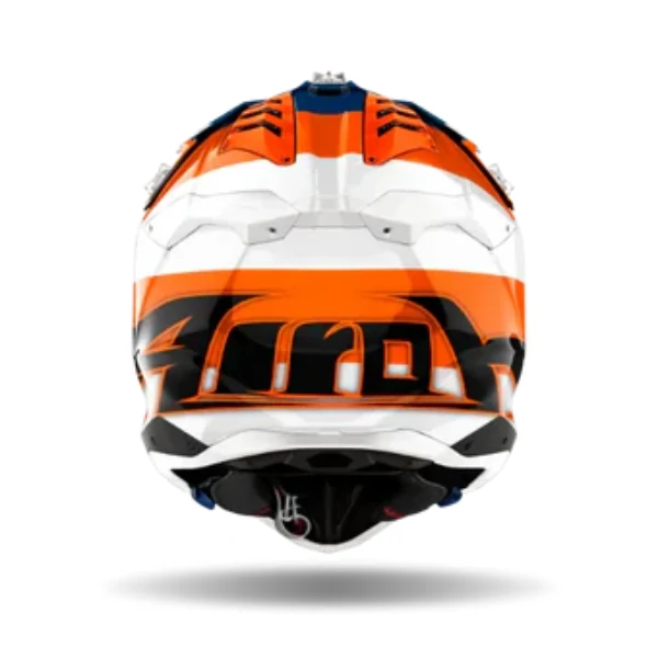 Airoh Aviator 3 Monarch Orange Gloss MX Helmet - Image 3