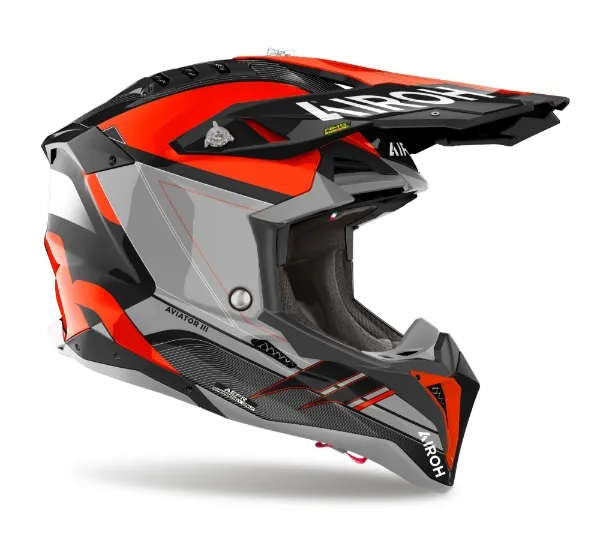 Airoh Aviator 3 Saber Orange Gloss - Image 4