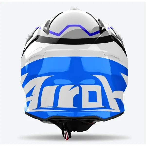 Airoh Aviator Ace 2 Ground Blue Gloss Helmet - Image 3