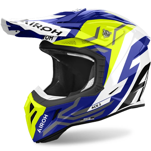 Airoh Aviator Ace 2 Ground Yellow Gloss Helmet