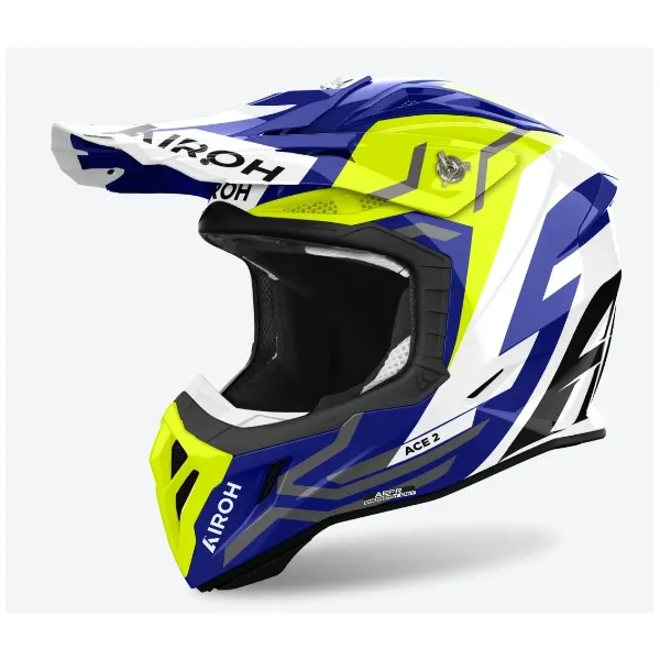 Airoh Aviator Ace 2 Ground Yellow Gloss Helmet - Image 2