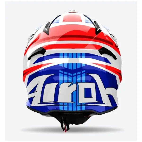 Airoh Aviator Ace 2 Proud Blue Red Gloss Helmet - Image 3