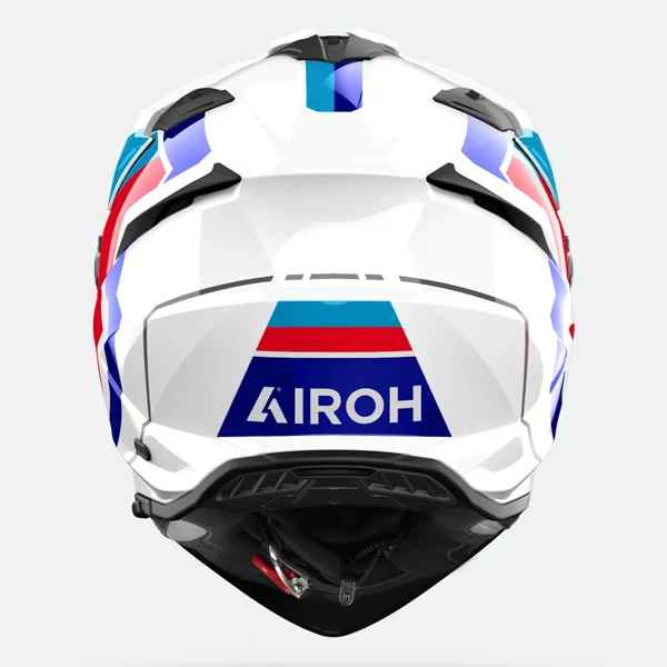 Airoh Bandit Horn White Gloss Adventure Helmet - Image 3