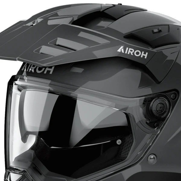 Airoh Bandit Dark Grey Gloss Adventure Helmet - Image 3