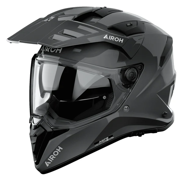 Airoh Bandit Dark Grey Gloss Adventure Helmet - Image 4