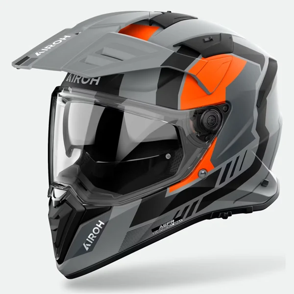 Airoh Bandit Horn Orange Matt Adventure Helmet - Image 4