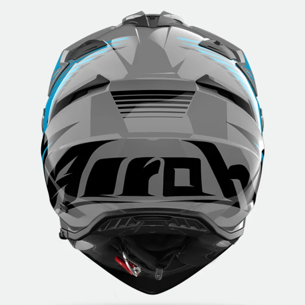 Airoh Bandit Spicy Blue Gloss Adventure Helmet - Image 3