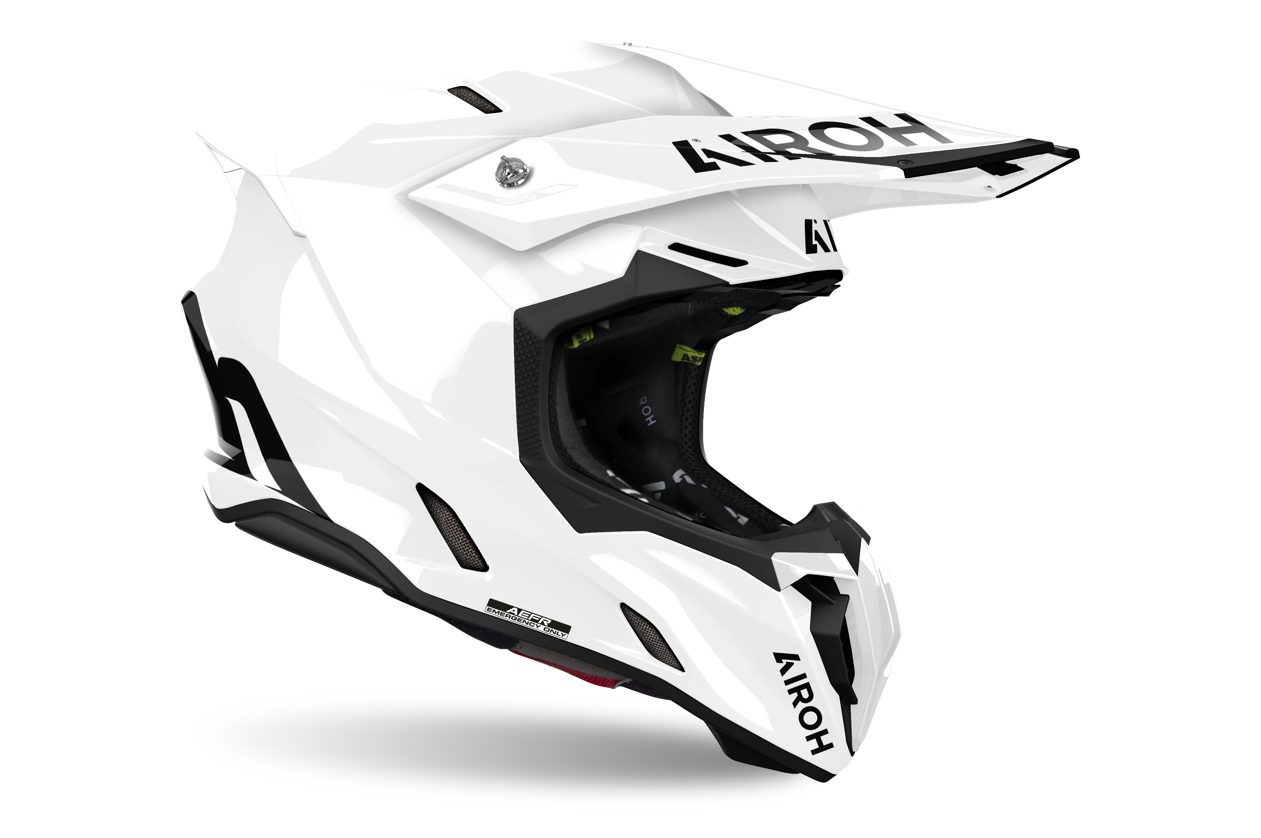 Airoh Twist 3 White Gloss Motocross Helmet - Image 3
