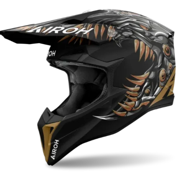 Airoh Wraaap Cyborg Matt MX Helmet - Image 2