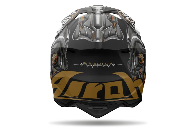 Airoh Wraaap Cyborg Matt MX Helmet - Image 3