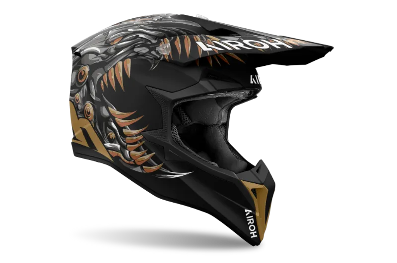 Airoh Wraaap Cyborg Matt MX Helmet - Image 4