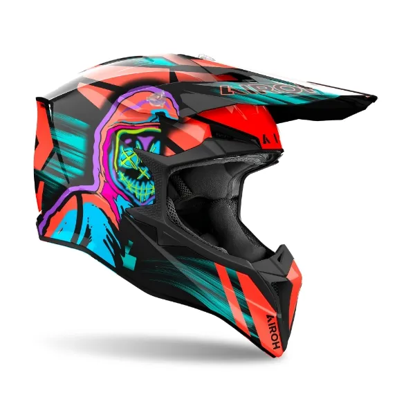 Airoh Wraap Cyber Orange Gloss Helmet - Image 3