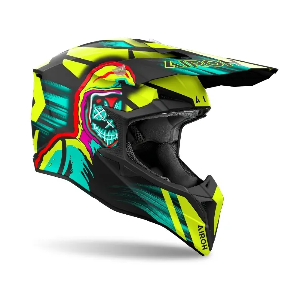 Airoh Wraap Cyber Yellow Matt Helmet - Image 3