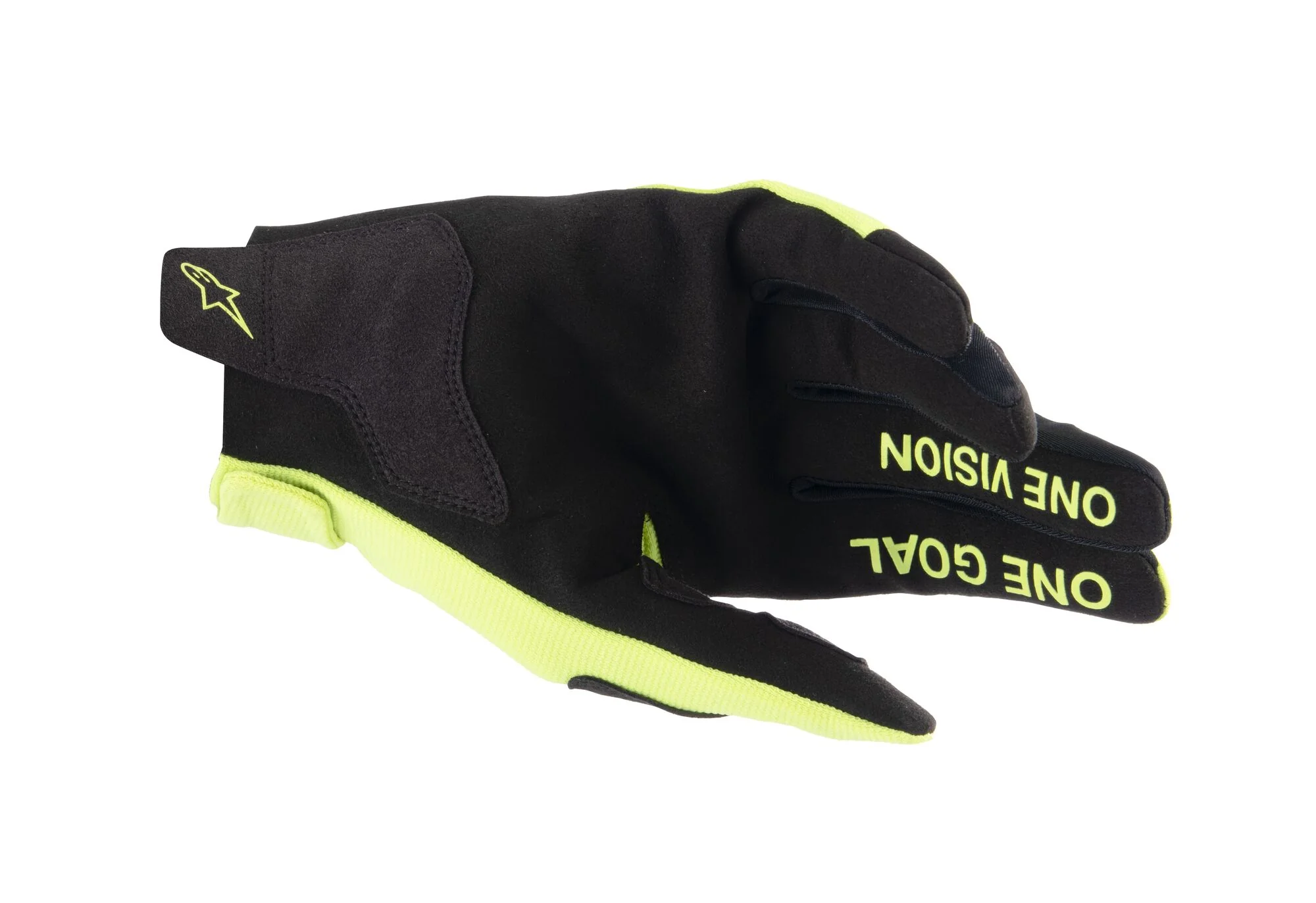 Alpinestars Youth Radar Gloves Yellow Fluo Black - Image 2