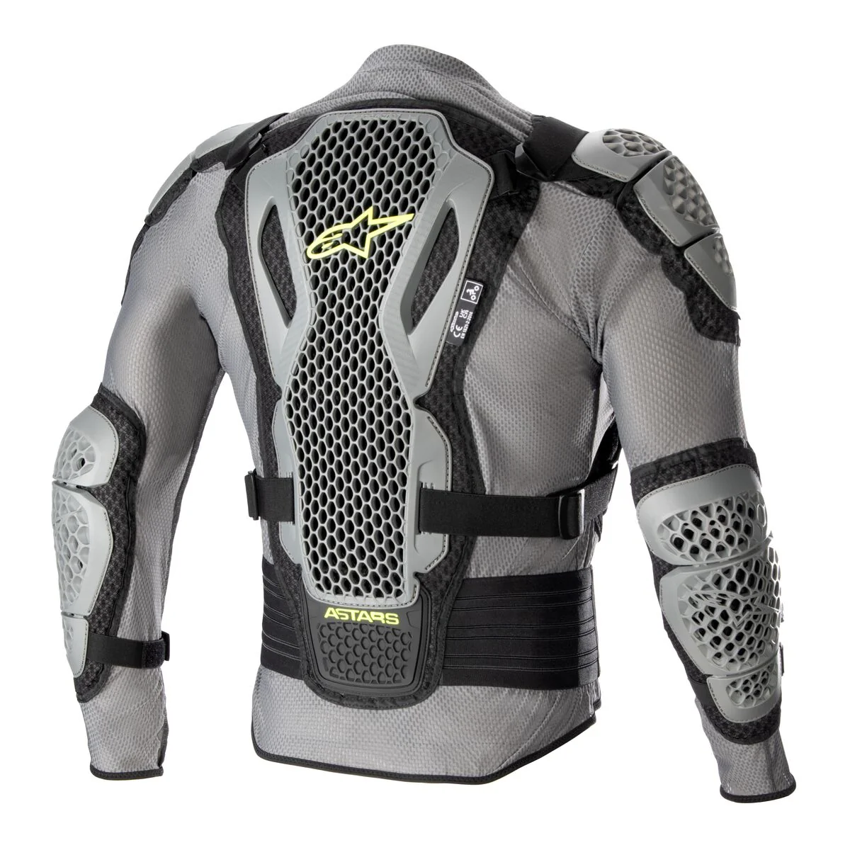 Alpinestars Bionic Action V2 BNS Grey Black Yellow Protection Jacket - Image 2