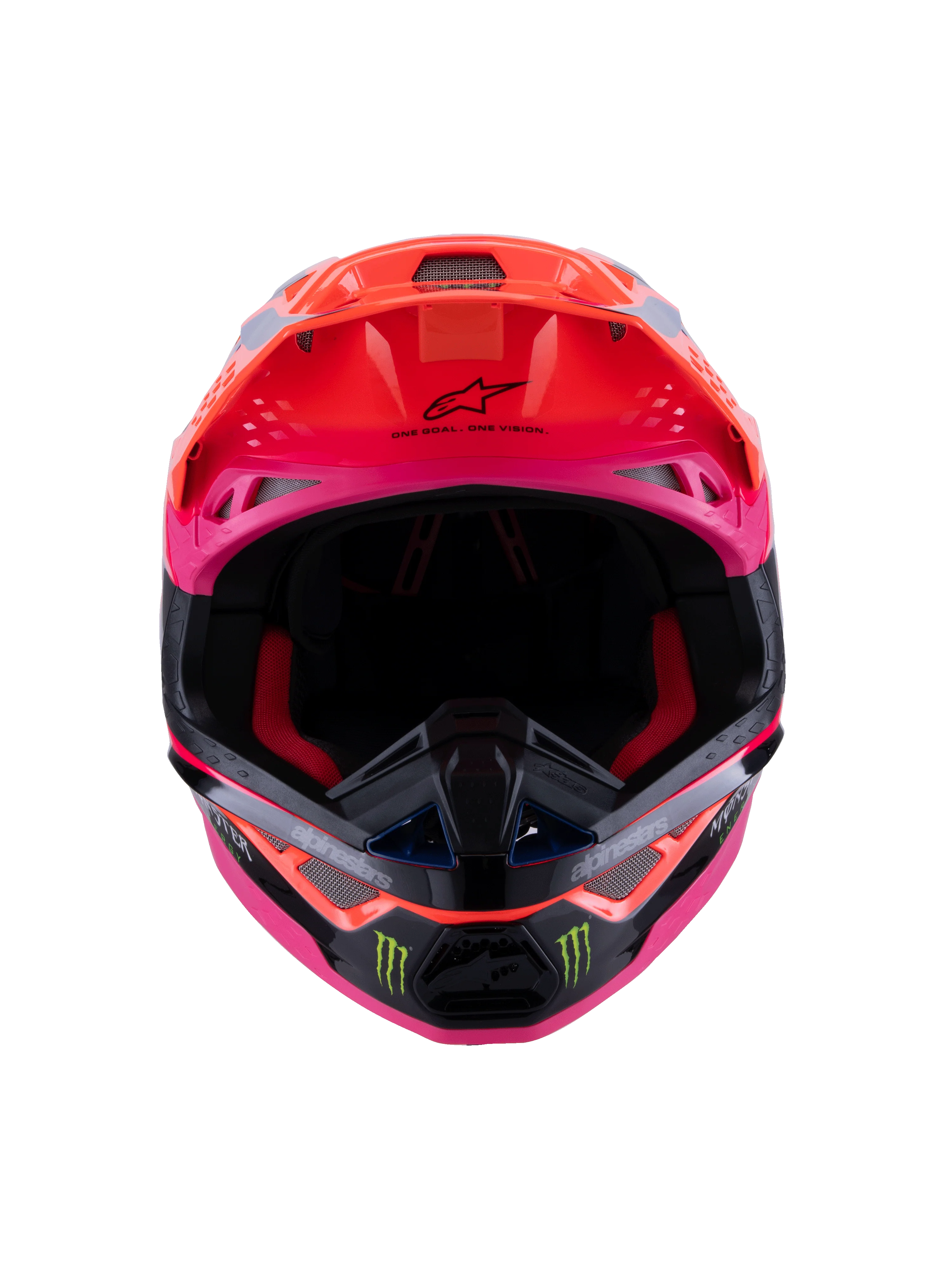 Alpinestars Helmet SM10 Deegan Orange Flo Purple Pink - Image 8