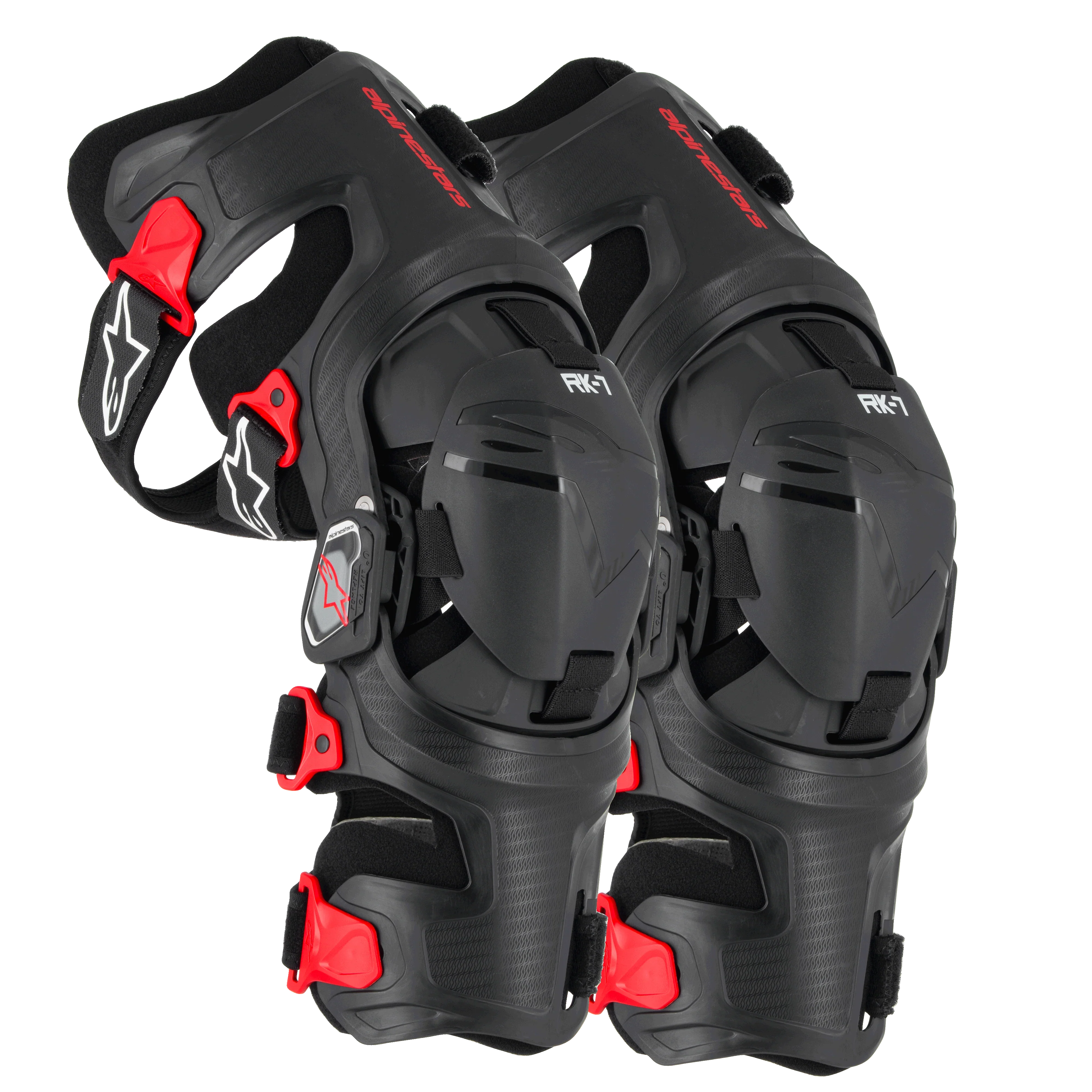 Alpinestars RK7 Plasma Knee Braces Black Red
