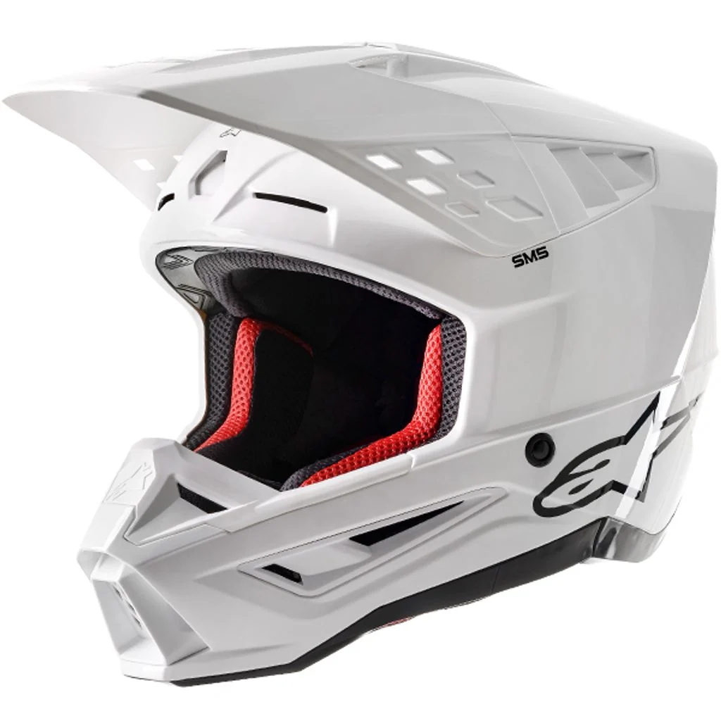 Alpinestars Helmet SM5 Solid White Glossy