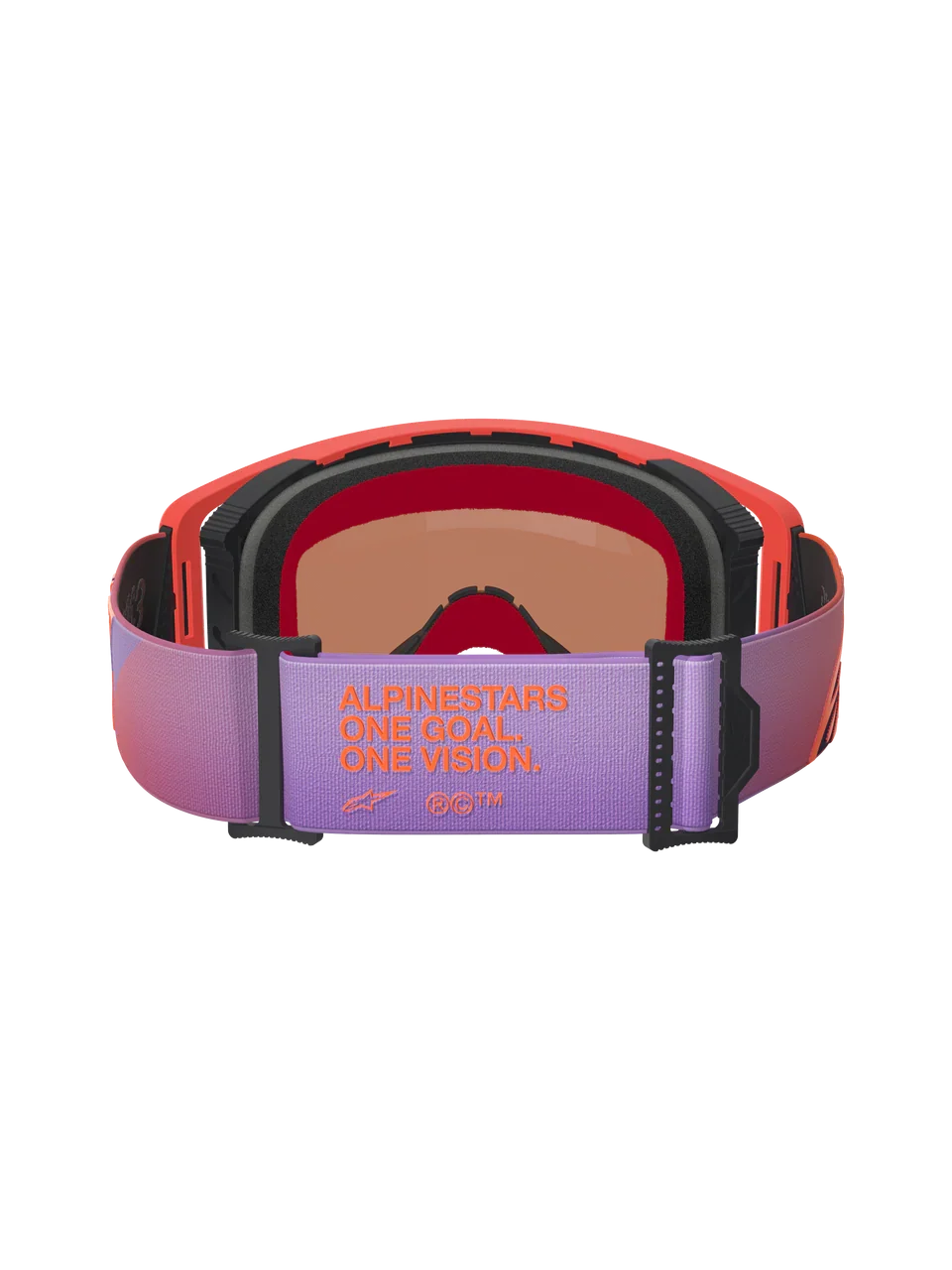 2026 Alpinestars Supertech Goggles Vision Corp - Hot Coral Purple Mirror Blue - Image 3